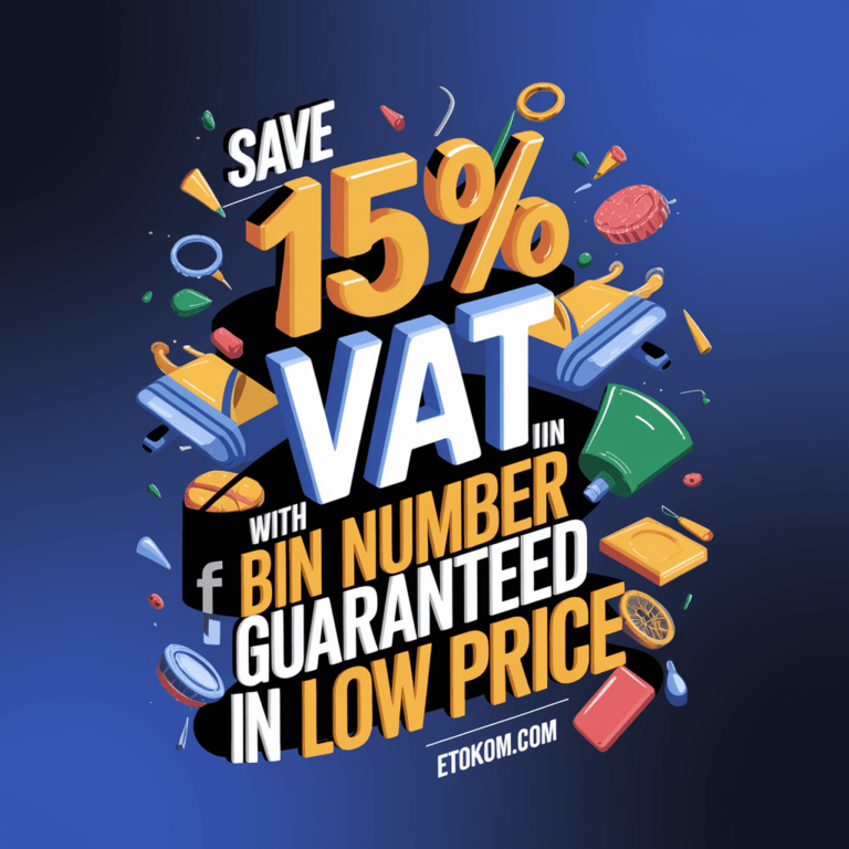 Facebook BIN Number Save 15% VAT Free Guaranteed In Low Price